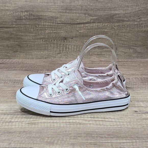 Converse CTAS Shoreline Women's Size 7 Metallic Rose Gold Slip On Shoes (556689F - Picture 3 of 9
